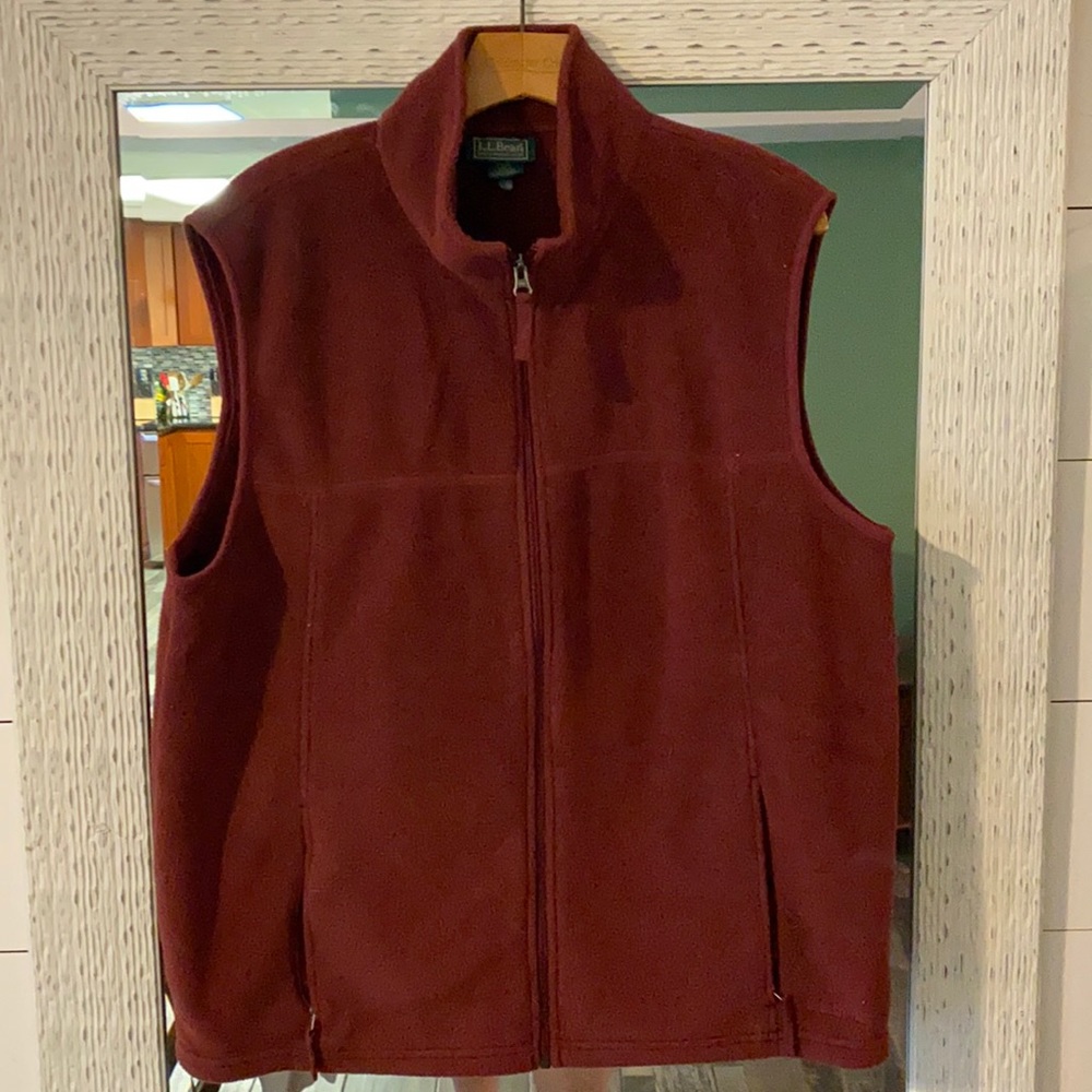 LL Bean fleece vest